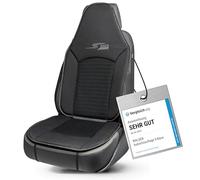 Walser Car Comfort Auto-Sitzauflage S-Race, Auszeichnung Sehr Gut* Autositzauflage für Highback-/Pilotensitze, Universal Sitzschoner-Auto, Sitzauflage-Auto Vordersitze schwarz