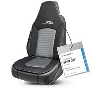 Walser Car Comfort Auto-Sitzauflage S-Race, Auszeichnung Sehr Gut* Autositzauflage für Highback-/Pilotensitze, Universal Sitzschoner-Auto, Sitzauflage-Auto Vordersitze anthrazit/schwarz
