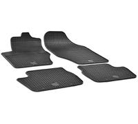 WALSER DirtGuard Gummi Fussmatten Auto für Citroen C4 II 2009-2018, Citroen DS4 2011-2018, Peugeot 308 I 2007-2013, 100% passgenaue Auto Fußmatten, robuste Universal Fußmatte Auto