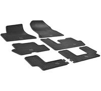 WALSER DirtGuard Gummi Fussmatten Auto für Citroen C4 Picasso/Grand Picasso I 2006-2015, Picasso/Grand Picasso II 2013-Heute, 100% passgenaue Auto Fußmatten, Universal Fußmatte Auto