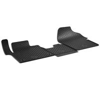 WALSER DirtGuard Gummi Fussmatten Auto für Citroen Jumpy III/Peugeot Expert/Toyota Proace/Opel Vivaro/FIAT Scudo, 100% passgenaue Auto Fußmatten, robuste Universal Fußmatte Auto