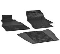 WALSER DirtGuard Gummi Fussmatten Auto für Mercedes-Benz Sprinter 01/1995-05/2012, VW LT 04/1996-07/2006, 100% passgenaue Auto Fußmatten, robuste Universal Fußmatte Auto, Gummimatten Auto