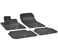 WALSER DirtGuard Gummi Fussmatten Auto für Peugeot 407/407 SW 2004-2011, Peugeot 407 Coupe 2005-2011, 100% passgenaue Auto Fußmatten, robuste Universal Fußmatte Auto, Gummimatten Auto