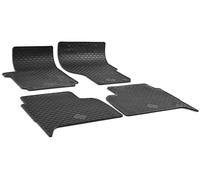 WALSER DirtGuard Gummi Fussmatten Auto für VW Amarok 09/2010-05/2022, 4-teilig, 100% passgenaue Auto Fußmatten, robuste Universal Fußmatte Auto, Gummimatten Auto