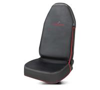 WALSER Guardian Schonbezug Vordersitz, Qualitätssieger Sehr Gut* Sitzschoner, Auto Sitzbezüge, Schonbezug Autositz Vorne, Vordersitzbezug Schwarz/Rot