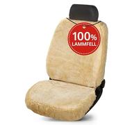 CarComfort Autositzbezug Trish aus Lammfell Einzelsitz beige, 20037