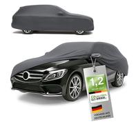 WALSER Premium Abdeckung Auto Indoor Stretch Plus Qualitätssieger Sehr Gut* Autoabdeckung Winter Autogarage Abdeckung Autoplane Winter Autogarage Abdeckung Winter Abdeckplane Kombi Größe 5 anthrazit