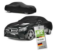 Walser Premium Abdeckung Auto Indoor Stretch Plus Qualitätssieger Sehr Gut* Autoabdeckung Winter Autogarage Abdeckung Autoplane Winter Autogarage Abdeckung Winter Auto Abdeckplane XL schwarz