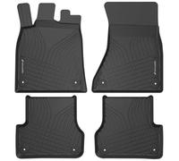 WALSER Premium Fussmatten Auto für Audi A6 C7/Allroad C7/Avant C7 2011-2018, 100% passgenaue Gummimatten Auto - Made in EU, robuste Fußmatten Auto, Auto Fußmatten, Fußmatte Auto