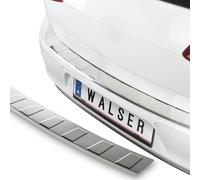 Walser Premium Ladekantenschutz kompatibel mit Skoda Kamiq (NW4) 07/2019-Heute, 100% maßgeschneiderter Kantenschutz Edelstahl Proguard, Kofferraum Stoßstangenschutz Auto made in Europa Silber