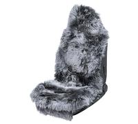 WALSER Lammfell Sitzauflage Marla, 100% Lammfell Autositz Sitzauflage anthrazit