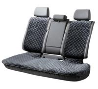 WALSER Premium Sitzauflage Auto Luxor aus edel abgestepptem Velours-Material, 1 Sitzschoner Auto für Rücksitzbank, Rücksitzschoner, Universelle PKW Sitzauflage, Sitzbezug