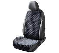 WALSER Premium Sitzauflage Auto Luxor aus edel abgestepptem Velours-Material, 1 Sitzschoner Auto für Sitzfläche und Lehne mit Seitenwangen-Schutz, Universelle PKW Sitzauflage für Vordersitze PKW