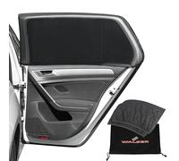 Walser Sonnenschutz-Auto, 2 Stück Sonnenblenden-Seitenscheibe, Universal Sonnenschutz-Kinder, UV-Schutz-Auto, Seitenfenster-Sonnenschutz schwarz