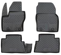 WALSER XTR Gummi Fussmatten Auto kompatibel mit Ford C-Max II (DXA, CEU, CB7) 2010-2013, 100% passgenaue Auto Fußmatten, robuste Universal Fußmatte Auto, Gummimatten Auto, Auto Fussmatten Gummi
