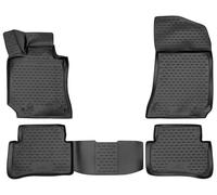 WALSER XTR Gummi Fussmatten Auto für Mercedes-Benz E-Klasse (W212/S212) 2009-2016, 100% passgenaue Auto Fußmatten, robuste Universal Fußmatte Auto, Gummimatten Auto, Auto Fussmatten Gummi
