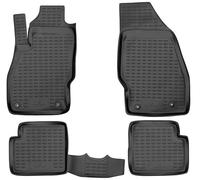 WALSER XTR Gummi Fussmatten Auto für Opel Corsa D 2006-2014, 100% passgenaue Auto Fußmatten, robuste Universal Fußmatte Auto, Gummimatten Auto, Auto Fussmatten Gummi, Auto Gummimatten
