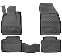 WALSER XTR Gummi Fussmatten Auto für Opel Insignia A (G09) 2008-2017, 100% passgenaue Auto Fußmatten, robuste Universal Fußmatte Auto, Gummimatten Auto, Auto Fussmatten Gummi