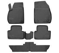 WALSER XTR Gummi Fussmatten Auto für Opel Zafira Tourer C (P12), 7 Sitze 2011-Heute, 100% passgenaue Auto Fußmatten, robuste Universal Fußmatte Auto, Gummimatten Auto, Auto Fussmatten Gummi