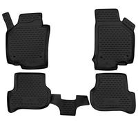 Walser XTR Gummi Fussmatten Auto für Seat Leon (1P1) 2005-2013, 100% passgenaue Auto Fußmatten, robuste Universal Fußmatte Auto, Gummimatten Auto, Auto Fussmatten Gummi, Auto Gummimatten