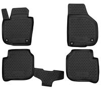 Walser XTR Gummi Fussmatten Auto kompatibel mit Skoda Superb II (3T4, 3T5) 2008-2015, 100% passgenaue Auto Fußmatten, robuste Universal Fußmatte Auto, Gummimatten Auto, Auto Fussmatten Gummi