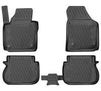 WALSER XTR Gummi Fussmatten Auto für VW Caddy 2015-Heute, 100% passgenaue Auto Fußmatten, robuste Universal Fußmatte Auto, Gummimatten Auto, Auto Fussmatten Gummi, Auto Gummimatten