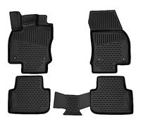 WALSER XTR Gummi Fussmatten Auto für VW Tiguan 2 (AD1, AX1) 01/2016-2023, 100% passgenaue Auto Fußmatten, robuste Universal Fußmatte Auto, Gummimatten Auto, Auto Fussmatten Gummi