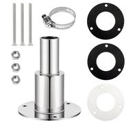 Wanddurchführung Dieselheizung Diesel Standheizung Rohrauspuff für 24-mm-Abgasschlauch, Durch-Rumpf-Auspuff Hautanpassung aus Edelstahl. Standheizung Diesel Schiffsauspuff Rohrauspuff für Boot, Auto