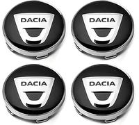 WANGAIDCE 4 Stück Nabendeckel für Dacia Duster 2018-2023 56MM, Radnabenkappen Felgendeckel Felgenkappen Nabenkappen ABS Wheel Caps Radnabenabdeckung, Schwarz