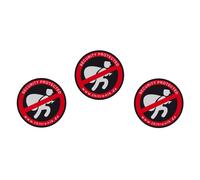 Warnaufkleber "security protected" 3er Set