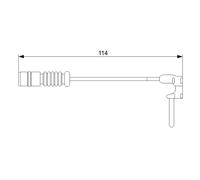 BOSCH Warnkontakt, Bremsbelagverschleiß 1987473011 für Mercedes