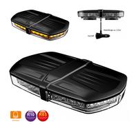 Warnleuchte Lichtbalken LED mit Magnetfuß E-Zulassung Blitzleuchte für 12V 24V