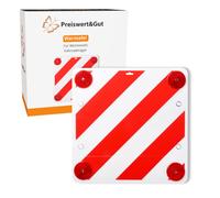 Warntafel Kunststoff 50x50 Rot-Weiß Rückstrahler Wohnwagen Warntafeln Warnschild