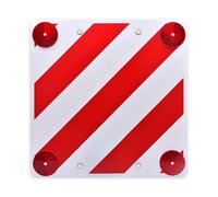 Warntafel aus Kunststoff - Warnschild für Fahrradträger und überstehende Ladung