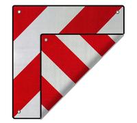Warntafel Spanien UND Italien Aluminium 500x500mm rot-weiß Heckträger Fahrrad