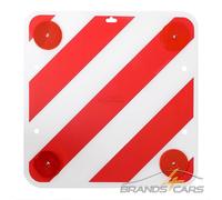 WARNTAFEL WARNSCHILD 50x50cm MIT RÜCKSTRAHLER FAHRRADTRÄGER HECKTRÄGER CARAVAN