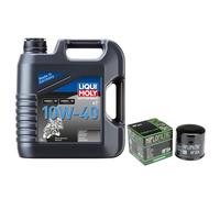 Wartungs-Set für Yamaha SCR 950 A ABS VN07 2018, LIQUI MOLY 10W-40 4L, Ölfilter