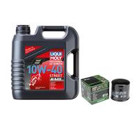 Wartungs-Set für Yamaha SCR 950 A ABS VN07 2019, LIQUI MOLY 10W-40 Race 4L