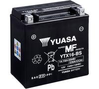Wartungsfreie Yuasa YTX16 12V 14AH Batterie für Motorräder - für: AGM/Gel Kawasa