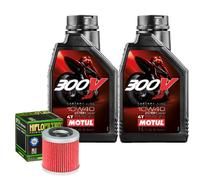 Wartungsset Motul 300V 10W40 Öl + Filter Für Husqvarna SM450 R 2004-2007