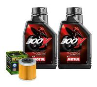 Wartungsset Öl Motul 300V 10W40 + Filter Für Husqvarna SM450 RR 2009