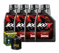 Wartungsset Öl Motul 300V 10W40 Für Kawasaki Side X Side KAF450 MULE 1000