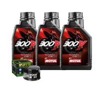 Wartungsset Öl Motul 300V 15W50 Für Yamaha YFM 700 Kodiak Hunter 2017-2018
