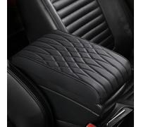 WASHLA Leder Auto Armlehnen Polster für Mercedes Benz C-Class Sedan W206 W205 W204 W203 W202 CL203 Sedan Saloon Mittelkonsole Armlehne Pad wasserdichte Auto Sitz Box Abdeckung,Black