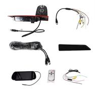 Wasserdicht Auto Rückfahrkamera Auto Rückansicht Bremslicht Backup Kamera Für Ford Für Transit Custom 2016 5Th Nach Mit 7 Zoll Rückspiegel Monitor