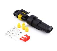 Wasserdicht Schnellverbinder, Kfz Elektrokabel Steckverbinder Stecker 1/2/3/4/5/6 Poliger Kabel Steckverbinder Stecker Set Für Motorrad LKW Auto, Kompatibel mit 18 AWG oder kleineren Drahtgrößen