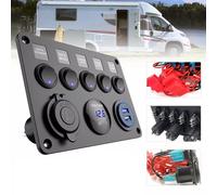Wasserdichte digitale Spannungsanzeige 5 Gang Schalttafel für Autos und Boote