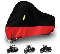 wasserdichte Motorradabdeckung Ersatz für Harley Davidson Nightster, Sportster S Sport Modelle mit Anti-Diebstahl-Schlossloch & Nacht Reflektierende Streifen für Outdoor Regen Schneeschutz
