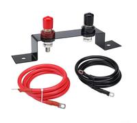 Wasserdichtes Batterie-Starthilfekabel, Ersatz für 4, 5, 6, 7 AWG-Klemmen, funktioniert mit Autos, LKWs, ATVs, SUVs, Wohnmobilen und Booten bis zu 250 A (4 AWG)