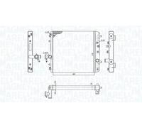 MAGNETI MARELLI Kühler Motorkühlung SUZUKI 1,3 17700-80G00 17700-80G00-A00